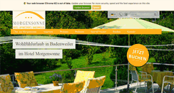 Desktop Screenshot of morgensonne.de